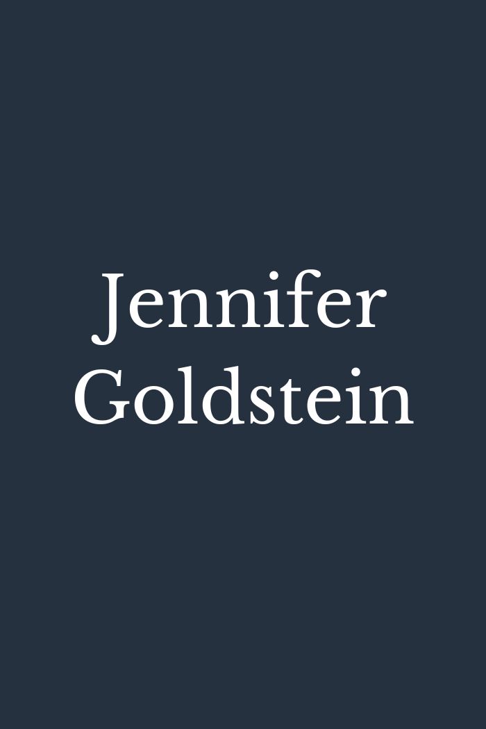 Jennifer Goldstein from Bordin | Semmer